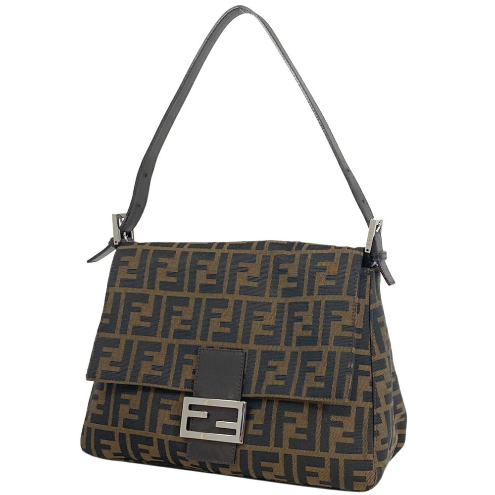 Fendi Zucca shoulder bag Mamma Bucket One Shoulder Hobo handbag canvas brown